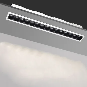 LED линейна решетка Вградени COB LED прожектори 10W 20W 30W LED стена светлина Алуминиево вътрешно осветление