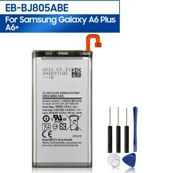 Резервна телефонна батерия EB-BJ805ABE за Samsung Galaxy A6 Plus A6+ A605 J6+ J805 Акумулаторна батерия 3500mAh