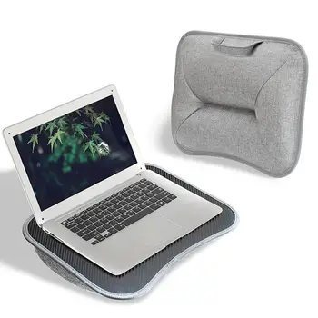 Удобна маса малка възглавница за лаптоп за лаптоп минималистичен преносим лаптоп за пътуване възглавница бюро многофункционално пътуване лаптоп бюро мека подложка