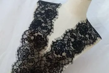 13-14cm Качество мигли дантела марля бродирани дантела подстригване аксесоари рокля пола ръкави декоративна тъкан SC825