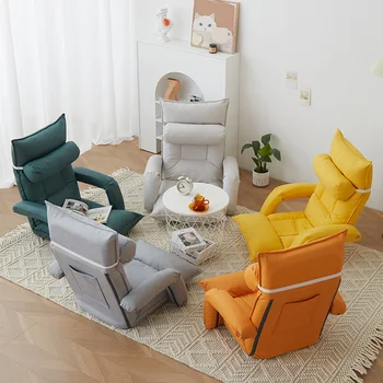 микрофибър класически мързелив диван Европа сгъваем единичен офис мързелив диван Nordic релаксиращ дизайнер Woonkamer Banken мебели за дома