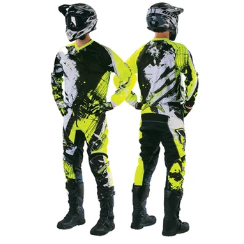 MX състезателен костюм елемент раздробяване облекло мотокрос Джърси и панталони ATV MTB DH Offroad мръсотия велосипед съоръжения комбо велосипед комплект