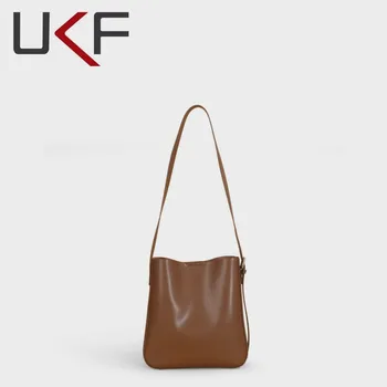 UKF 2023 Нови жени Чанти Известна марка чанти за рамо Чанти за пазаруване и пътуване Дамски чанти с голям капацитет от естествена кожа