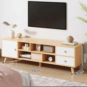 Nordic Living Wood Room Стойка за телевизор Хотелска спалня Телевизионно съхранение Ретро стойки Централен етаж Проста Mobilya китайски мебели