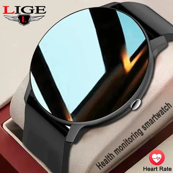 LIGE цял екран смарт часовник мъже жени спорт фитнес часовник мъж водоустойчива гривна Bluetooth смарт часовник за Xiaomi Android IOS