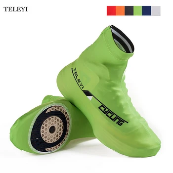 TELEYI екип колоездачни обувки покрива Ciclismo езда ветроупорен велосипед гащеризони велосипеди обувки покритие MTB 6-цветове
