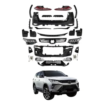 Виж по-голямо изображение Добави за сравнение Сподели Най-новата автомобилна предна броня Facelift Wide Conversion Bodykit Body Kit For Toyota fortuner