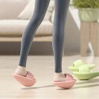 Гъвкави 1 чифт мода 45 градуса извити крака обувки за отслабване EVA баланс чехли ефективни за дома