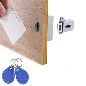 Шкаф брави Невидими електронни RFID заключване Скрити ключалки чекмедже врата брави сензор шкаф шкаф брави DIY заключване