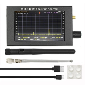  Handheld Frequency Tiny Tester 4.3Inch LCD екран Spectrum Analyzer 35M-4400Mhz