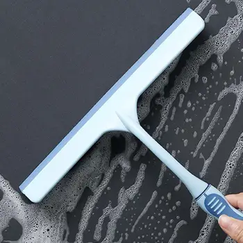Душ гумен стъклен скрепер за чистачки за чистачки Аксесоари за почистване на четки Long Holdle гъвкав и еластичен лесен за нанасяне