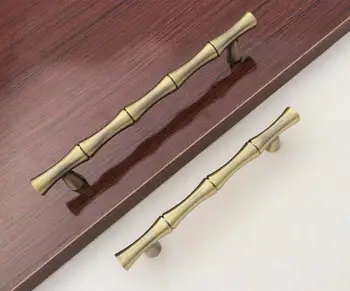 Дръжки за чекмеджета Дръжки за скрин Бамбукови бронзови дръжки / дръжки на шкафове Кухненски хардуер