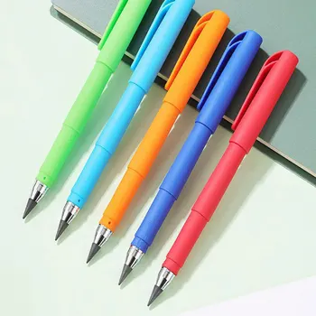80Pcs Нова технология Вечен молив без мастило Безкрайна писалка Бял молив за училищно изкуство Скица Инструмент за рисуване Канцеларски материали