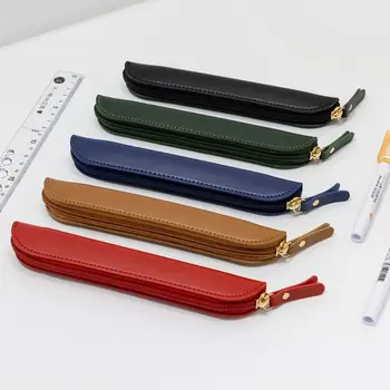 Desktop Organizer Бизнес фонтан писалка случай висок клас ръчно изработени кожени писалка защитно покритие водоустойчив молив чанта писалка капак
