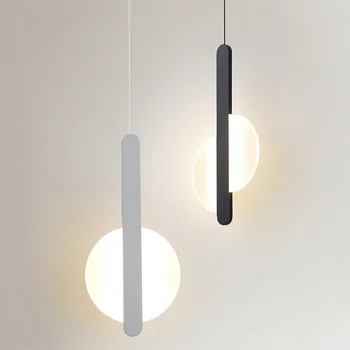 Nordic минималистичен LED висулка светлина модерен висящи лампа Начало декор за спалня кухня хол творчески окачване осветително тяло
