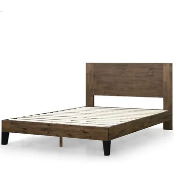 ЗИНУС Тоня Дървена платформа за легло с табла / матрак фондация с дървена подложка / Не е необходима пружина