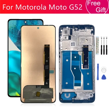 За Motorola Moto G52 LCD XT2221-1 дисплей сензорен екран дигитайзер събрание с рамка за Moto G71s екран резервни части