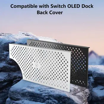 разсейване на топлината Издръжлив бял / черен превключвател Dock Cover за Nintendo Switch OLED