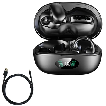 TWS Безжични слушалки Bluetooth 5.3 Слушалки Слушалки за уши Спортни слушалки HIFI бас