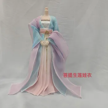 персонализиране на дълга рокля 1/6 женски китайски древен класически ханфу традиция ханфу рокля модел за 12inch действие фигура