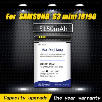 Orginal EB-L1M7FLU EB-F1M7FLU 1500mAh батерия за Samsung Galaxy S3 Mini GT-I8190 i8160 I8190N GT-i8200 S7562 G313 WO