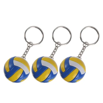 Симулация Волейбол Ключодържател Висулки Волейбол Спорт Сувенир Плажна топка Спорт за играчи Мъже Жени Ключодържател Подарък