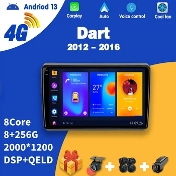 Car Radio Carplay Android За Dodge Dart 2012 - 2016 Мултимедиен видео плейър сензорен екран Навигация GPS Auto стерео не 2din