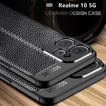 За OPPO Realme 10 5G калъф за Realme 10 5G Capas Нова броня удароустойчив оригинален гръб мек TPU кожа Fundas Realme 10 5G