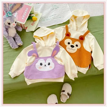 Disney Shelliemay облекло аниме Duffy мечка качулки пуловер суитчър карикатура фигури деца анцуг случайни връхни дрехи деца