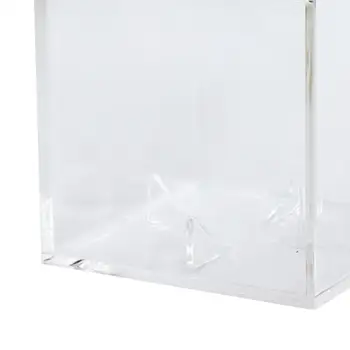 Clear акрил бейзболна кутия за съхранение случай за официален размер топка 8 см квадратни кутии изложбена стойка прахоустойчива витрина бейзбол притежателя
