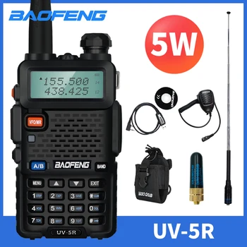Walkie Takie Baofeng UV-5R 8W True High Power Ham Radio Long Range 10km FM Portable UV5R Dual Band Two Way Radio Comunicador