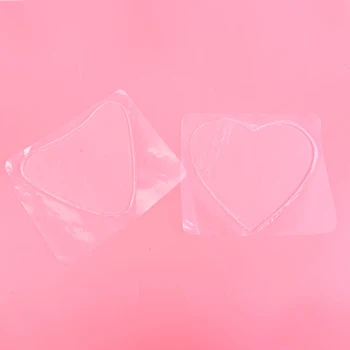 Подложка за гръден кош за многократна употреба Грижа за кожата на лицето Грижа за кожата на лицето Повдигане на гърдите Patch Flesh Heart Силиконов прозрачен пластир за отстраняване