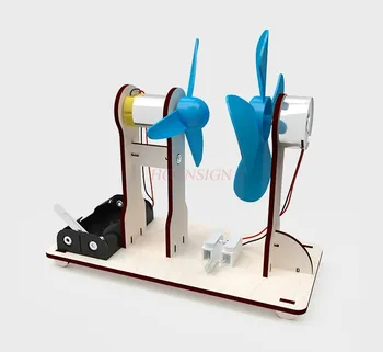 Наука и технология производство малко изобретение научен експеримент ръчно изработени детски играчки DIY материал пакет вятър