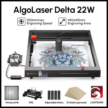 Ortur Delta 22W Laser Cutter Monster 440 * 415mm Carving Area 400mm / s Metal гравьор дървообработващи лазерно гравиране машина за рязане