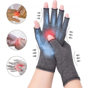 1 чифт компресия артрит ръкавици китката подкрепа съвместни болки облекчаване ръка скоба жени мъже терапия маншет компресия ръкавици