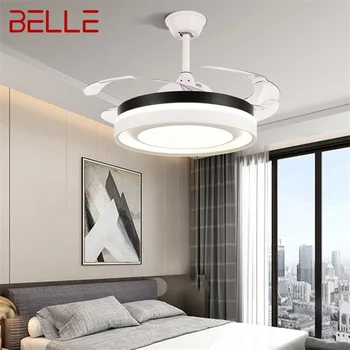 BELLE таван вентилатор светлина без острие лампа дистанционно управление модерен прост LED за дома хол