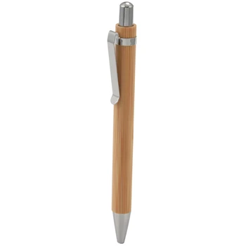 100 бр / партида бамбукова химикалка стилус контакт писалка офис & училищни пособия писалки и писане на консумативи подаръци-черно мастило