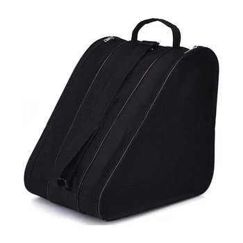 Ролкови кънки чанта лед инлайн и ролкови кънки чанти скейт чанта с три слой капацитет джобове дишаща кънки чанта за съхранение