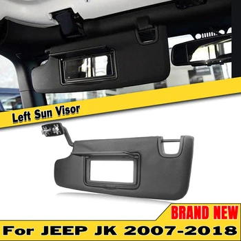 За Jeep Wrangler JK 2007-2018 Черен сенник ляв шофьор преден прозорец сянка щит капак сенник сенник с грим огледало