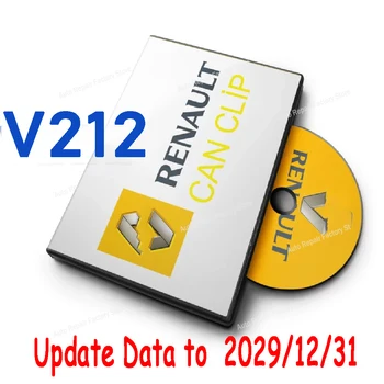 Ново може клип V212 за Renault OBD2 Данни за актуализация на диагностичния софтуер до 2029/12/31 & Patch