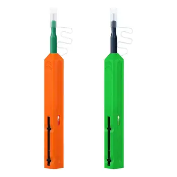 Инструмент за почистване на оптични влакна Удобен 180° въртящ се почистващ инструмент със защитна капачка Fiber Cleaner Pen Optical Connector Cleans