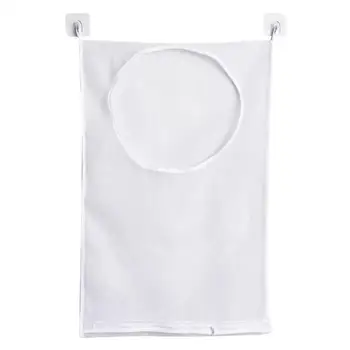 Практични чанти за пране Mesh стена монтирани голям капацитет спестява пространство врата висящи пране пречка за мръсни дрехи бял