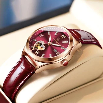 Дамска мода Корейски кристал розово злато кварцов часовник женски колан часовник дамски часовници мода часовник часовник жени часовници #vk