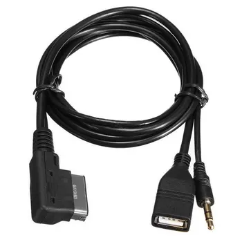 Висококачествен издръжлив автомобил AMI музикален интерфейс зарядно устройство AUX USB кабел за iPhone Cell Fit за Mercedes Benz Drop Shipping