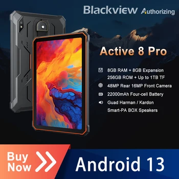 Blackview Active 8 Pro здрави таблети Android 13 22000mAh батерия 10.36