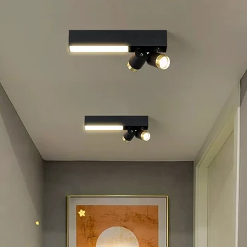 Nordic модерен LED пътека таван лампа полилей за спалня хол трапезария дома декорация вътрешно осветление осветителни тела блясък