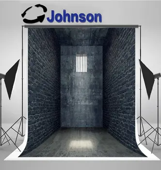 Prison Cell Light Shining Фонове за фотография с прегради Висококачествен компютърен печат стена снимка фон