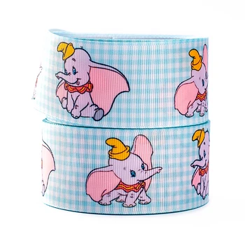 Grosgrain / Сатенена декоративна панделка 10yards Disney Dumbo Bambi (бебе елен) Печатни панделки за DIY занаяти Опаковане на подаръци