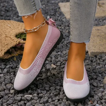 Жени Ходене Уютни маратонки Обувки Mesh Есенни ежедневни обувки 2024 Нова дизайнерска марка Sport Zapatos Round Toe Pink Running