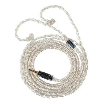 Професионален кабел за слушалки 1064 ядра 8Strand удебелен посребрен проводник N2UB